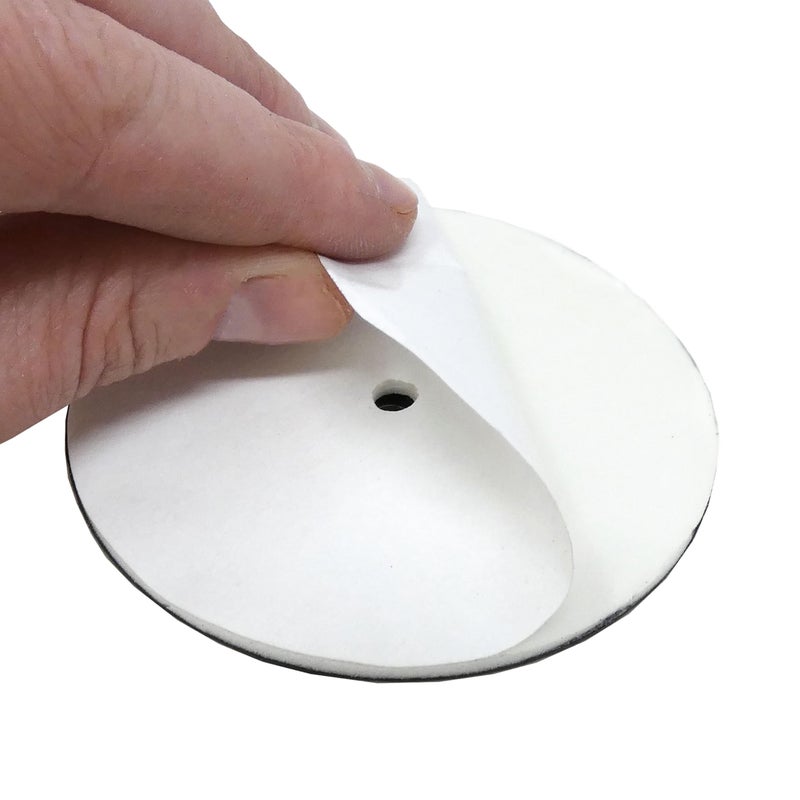 Shepherd Hardware 9454 2-1/2-Inch Round, Adhesive Slide Glide Furniture Sliders, 4-Pack , Beige - Image 3